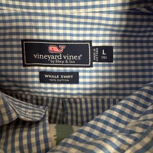Vineyard Vines Blue Checkered Men's Shirt
